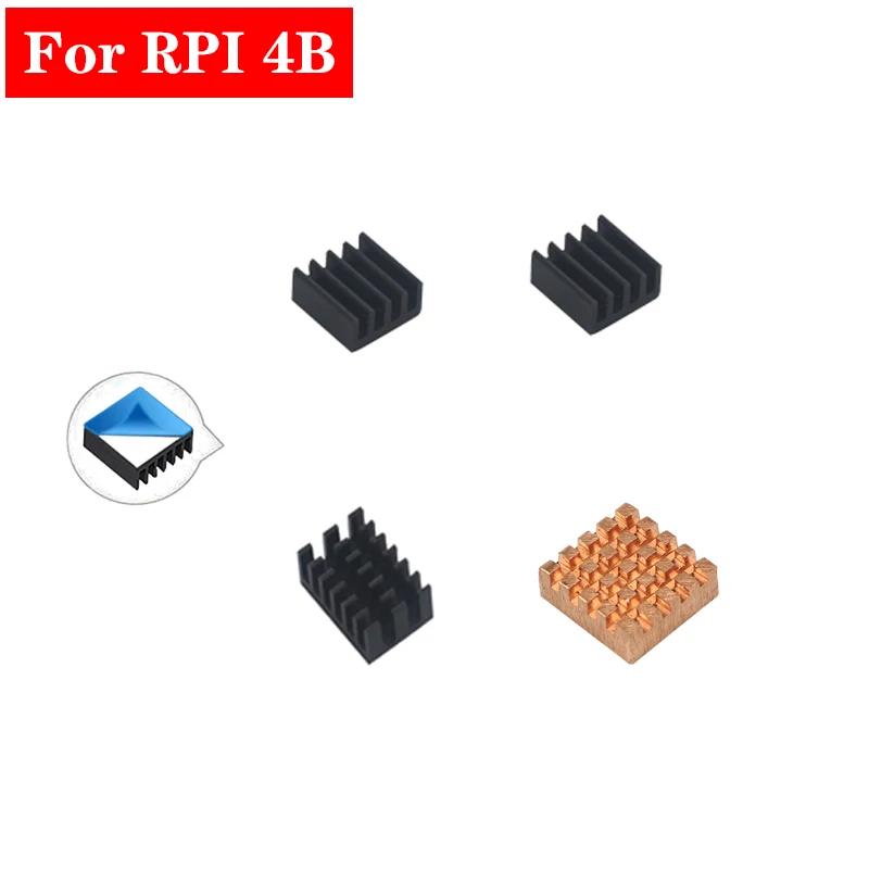 Алюминиевый радиатор для Raspberry Pi 4 комплект охлаждения Model B 4B Pi4|Аксессуары