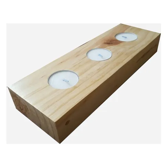 Деревянный подсвечник в виде домика свеча и подсвечник|Подсвечники| |