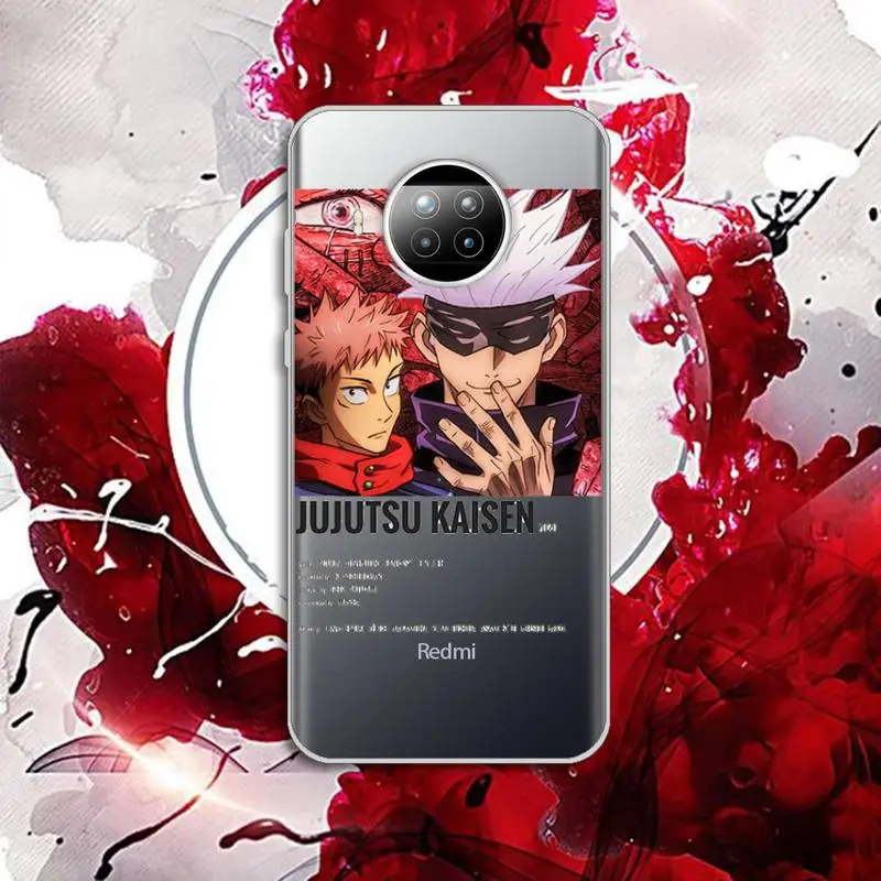 

Jujutsu Kaisen anime Phone Case Transparent for Xiaomi Redmi note 10 t 8 9 pro lite 11 Huawei P honor 8 10i 20 30 40 smart 2019
