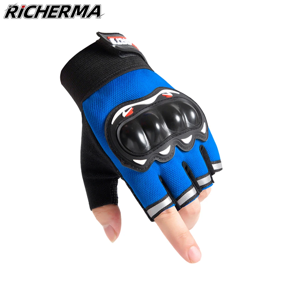 

Hard Knuckles Motorcycle Gloves Hand Protective Sports Fingerless Gloves Men Women Tactical Gloves Motocross Bicycle Cycling