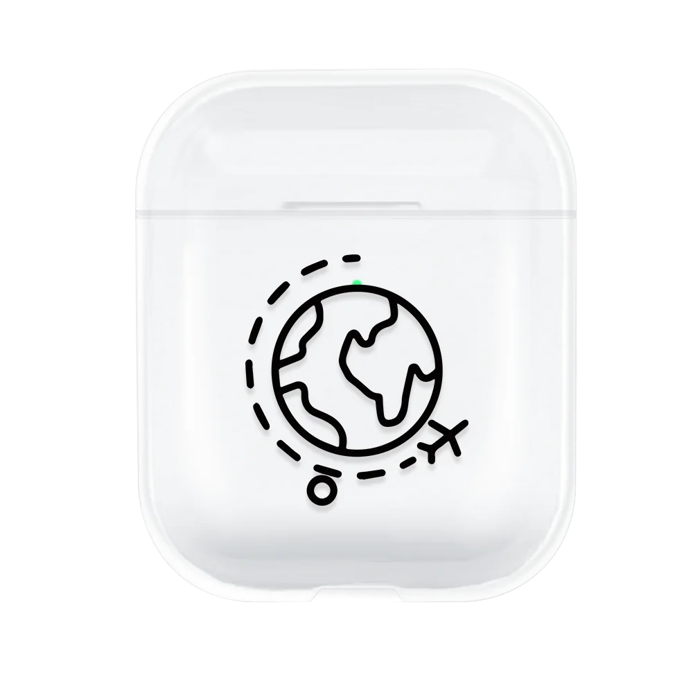 01 Роскошный чехол для наушников с рисунком для Airpods 2 1, прозрачные аксессуары, чехол для наушников AirPod, чехол, оболочка - Цвет: 01