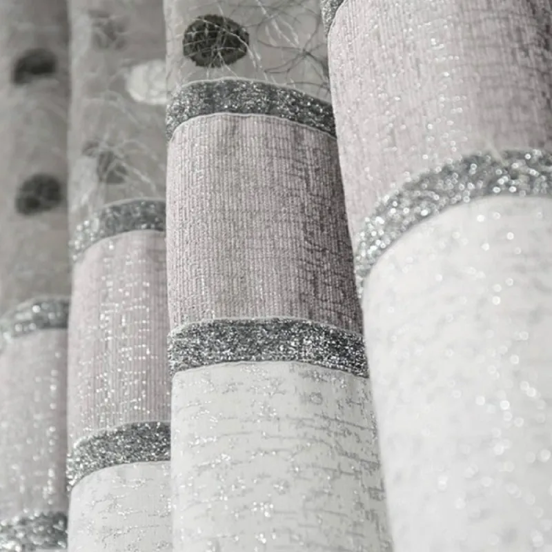 Простые современные занавески континентальные толстые шенильные готовая