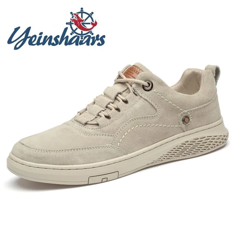 Брендовая мужская обувь повседневная замшевая Мужская модная удобная Уличная на