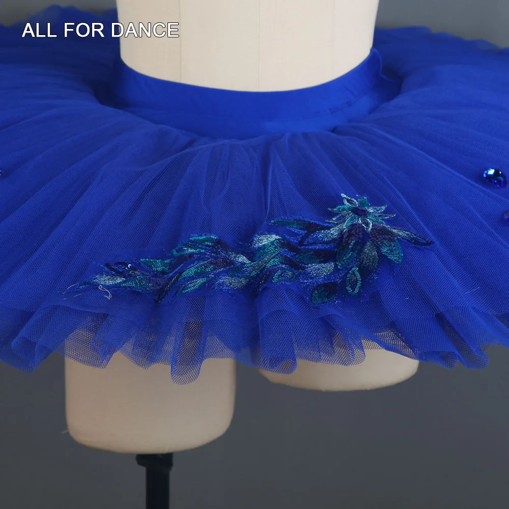 Royal Blue Stiff Tulle Pre-Professional Ballet Dance Tutu Skirts Practice Rehearsal Platter Skirt for Girls/Women Half | Тематическая