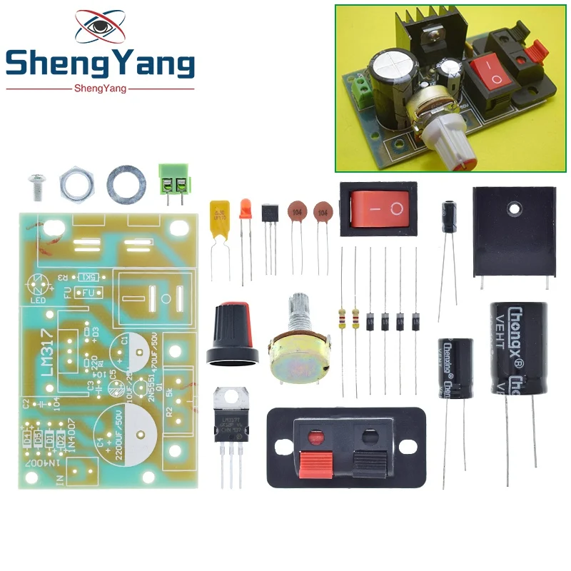 Понижающий модуль питания LM317 регулируемый регулятор напряжения сбрасываемый