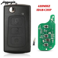 jingyuqin 3 buttons remote car key 434mhz with id48 chip for great wall hover haval h3 h5 control key folding flid