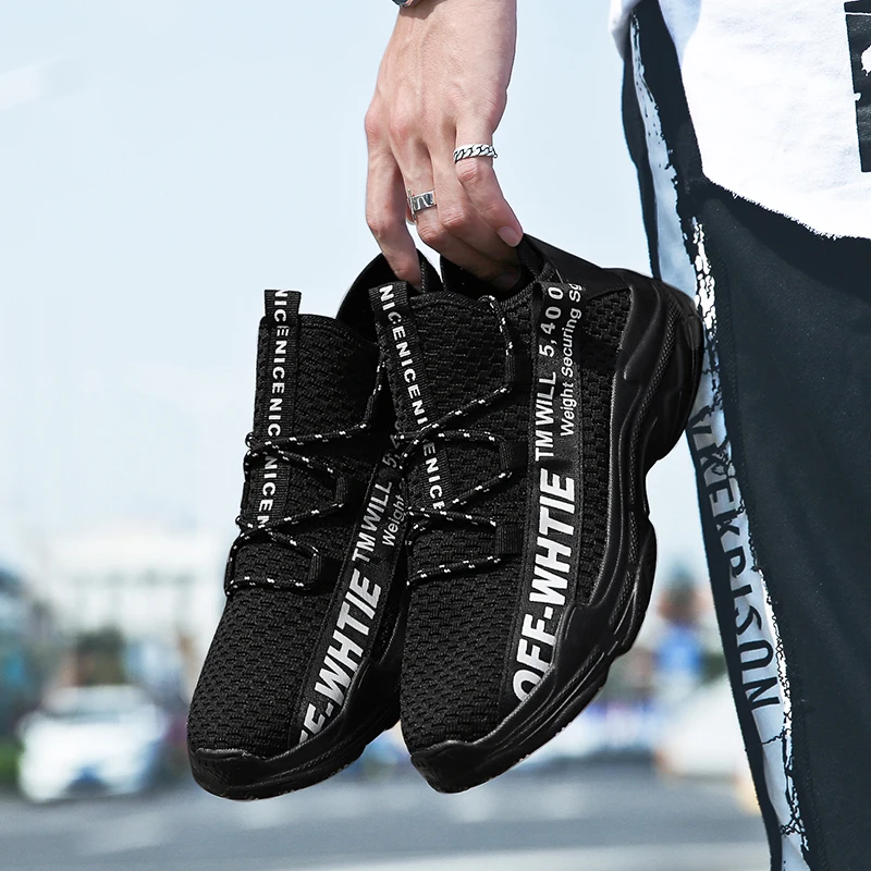 Лезвие спортивная обувь для мужчин дышащие сетчатые носки кроссовки