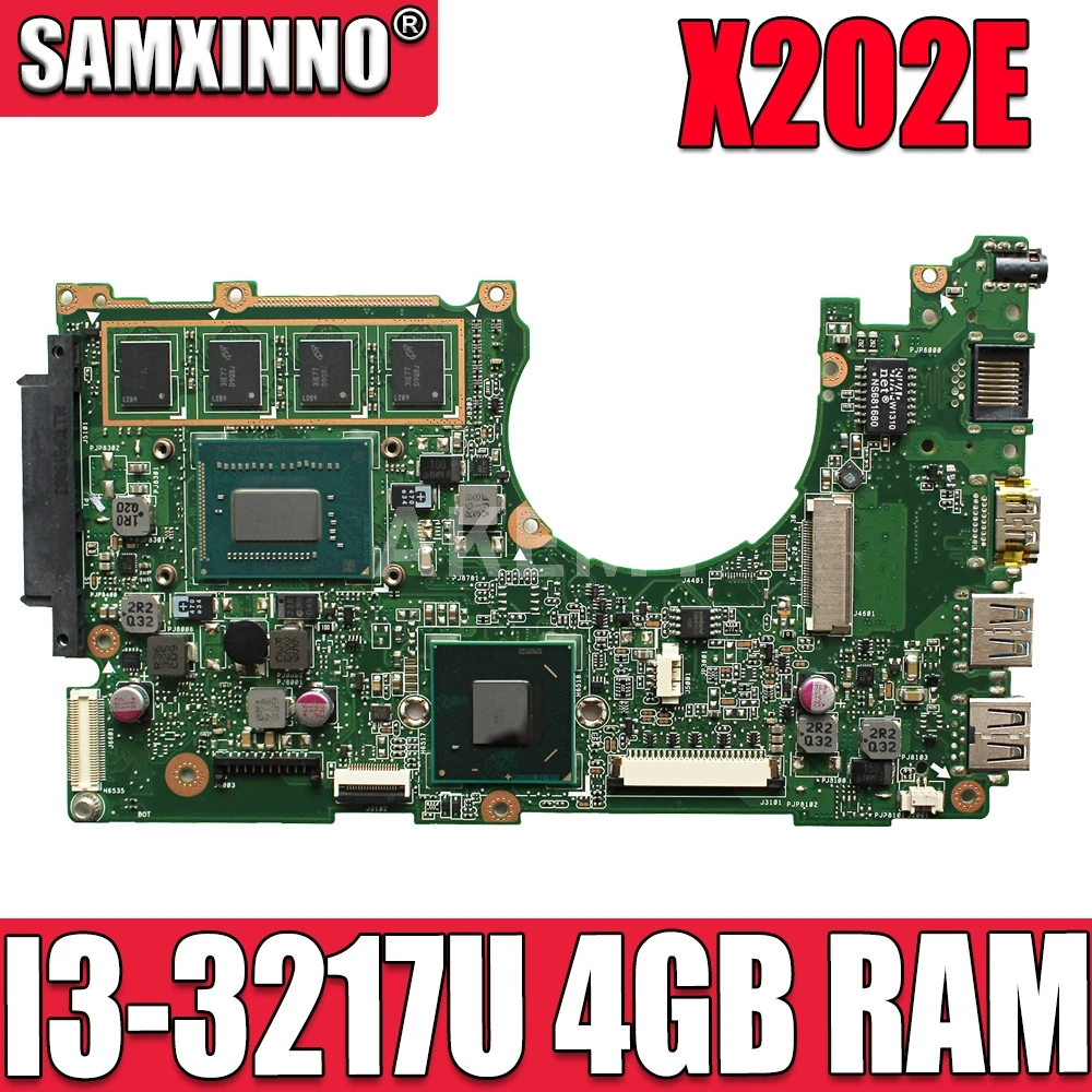 

for ASUS X202E Q200E motherboard X201E X202E S200E I3-3217U 4GB USB3.0 REV2.0 HD Graphics Integrated test 100% OK