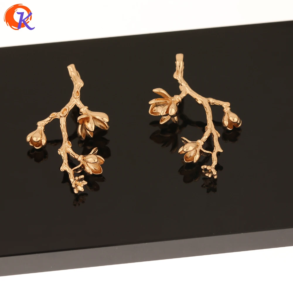 

Cordial Design 50Pcs 23*42MM Jewelry Accessories/Copper Material/Flower Shape/Connectors/Hand Made/DIY Making/Earring Findings