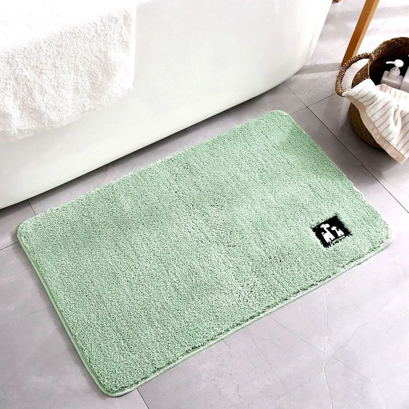 1 Pc Bathroom Anti Slip Mat Toilet Absorbent Rugs Thickening Soft Solid Color Door Non Shower Floor Carpets Entry Doorm | Дом и сад
