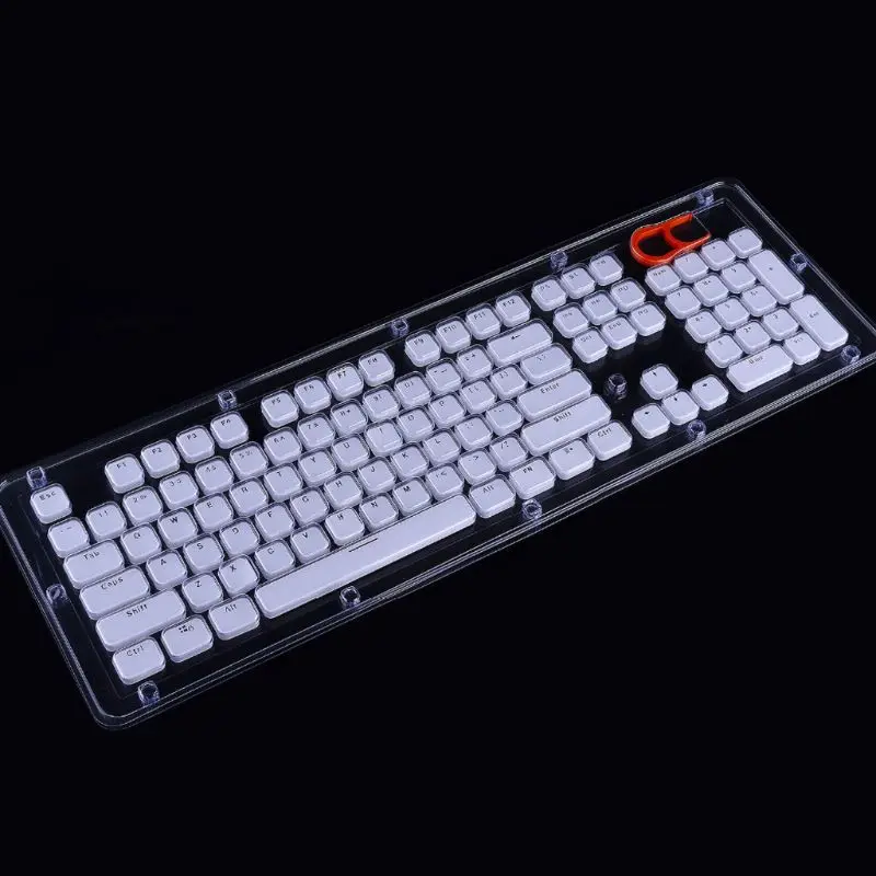 

104 Keys Layout Low Profile Keycaps Backlit Crystal Edge for Mechanical Keyboard
