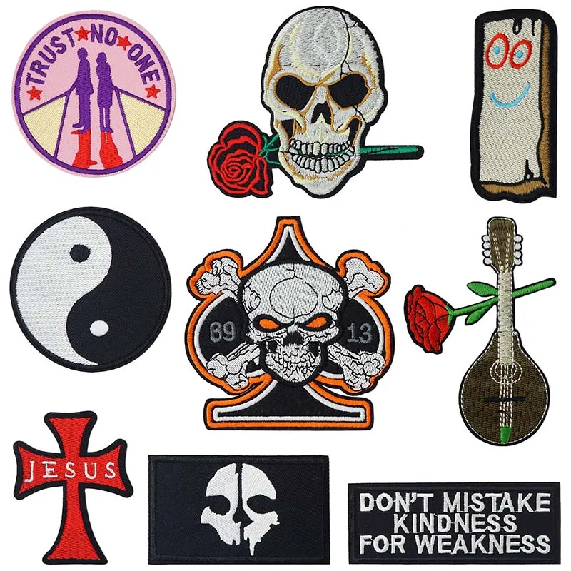 Azrael Череп железа на патч значок Ткань Текстиль шитье эполет логотип красивый