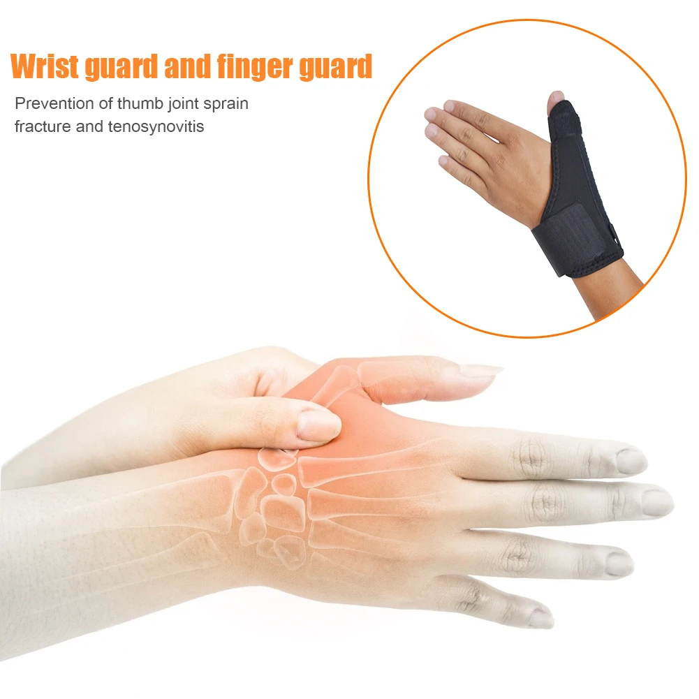 

Finger Holder Protector Thumb Brace Support Fracture Arthritis Pain Relief Wrist for Working-out Comfortable Decoration