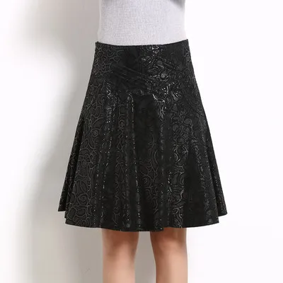 Tao Ting Li Na New Fashion Real Sheep Leather Skirt O3