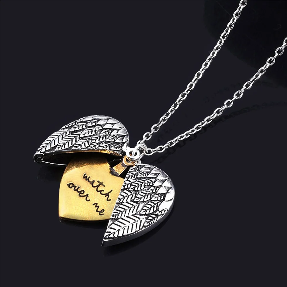 Винтажное Двухслойное ожерелье с подвеской в форме сердца Женская цепочка