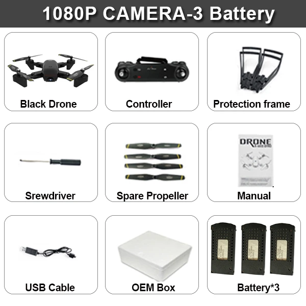 1080P Black 3B SG700D 4K Квадрокоптер Дрон Дроны с камерой Hd мини Дрон Rc вертолет игрушки профессиональный Дрон Com камера Квадрокоптер гоночный - Цвет: 1080P Black 3B