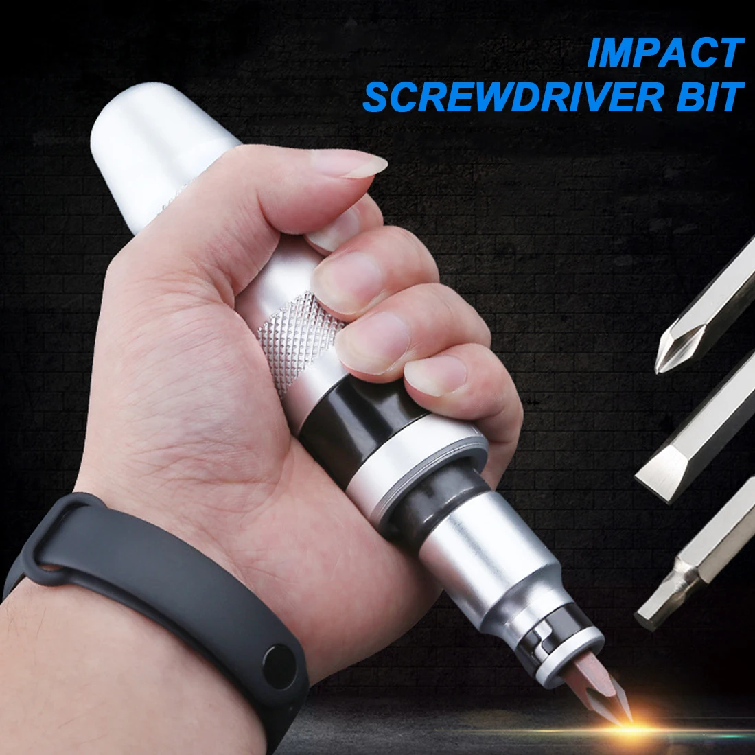 

7-13 PCS Professional Portable Impact Driver Screwdriver For Loosening Frozen Bolts And Stubborn Fasteners With Non-Slip Handle