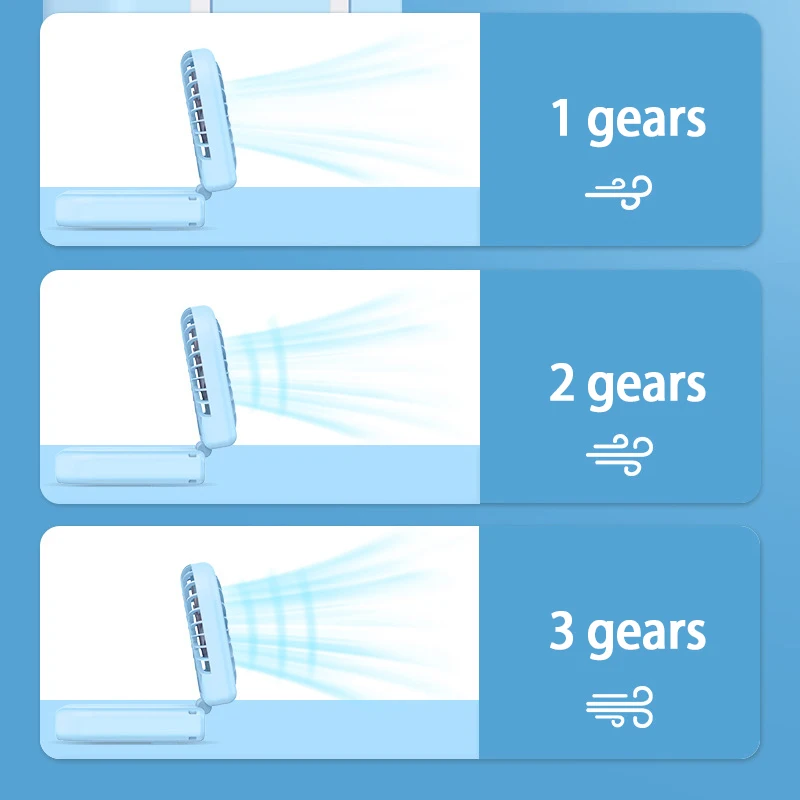 

Usb Mini Fold Fan Electric Portable Hold Small Air Cooler Built-in Cable Charging Treasure Fan 5000 MAh For Outdoor Travel