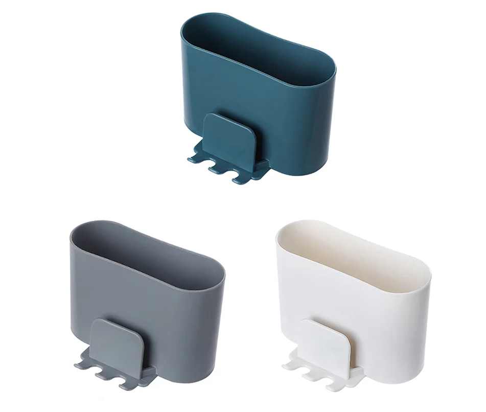 

Wall-mounted toothbrush holder free punch toilet mouthwash cup storage rack household bathroom kitchen storage box ZD