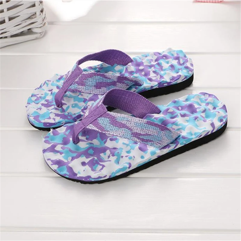 Пляжные вьетнамки Модная камуфляжная водонепроницаемая обувь Женские летние