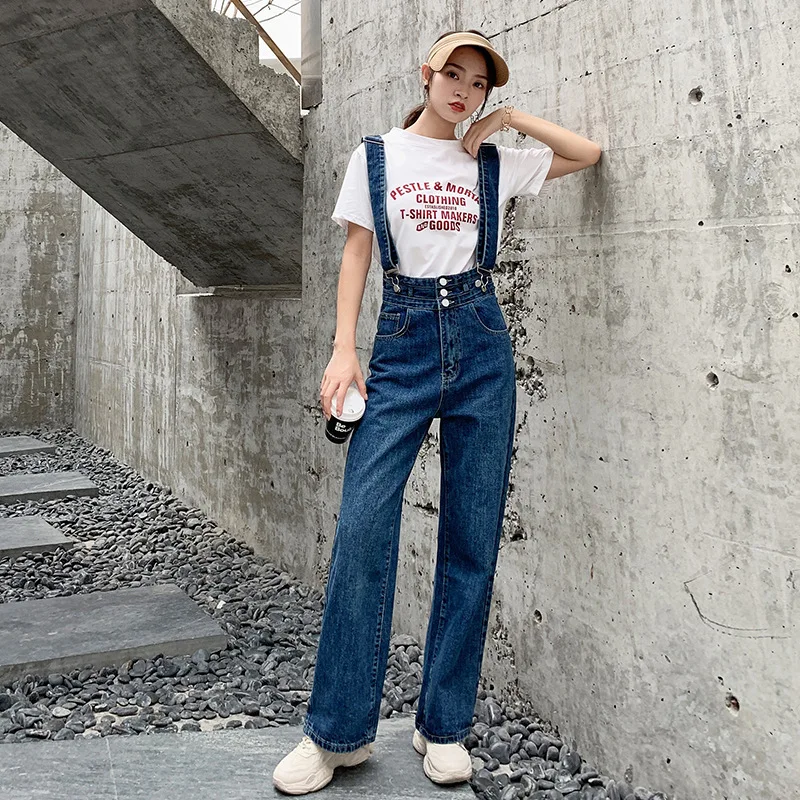 Женские свободные повседневные Прямые джинсы с высокой талией женские уличные
