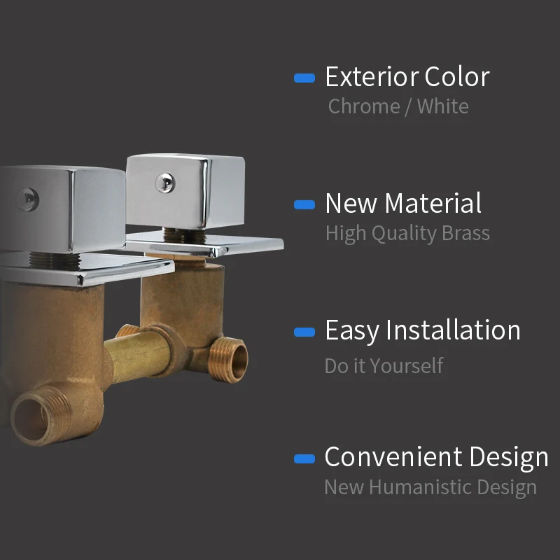 Смеситель для душа с винтовой резьбой и интубацией 2/3/4/5 вариантов | Обустройство