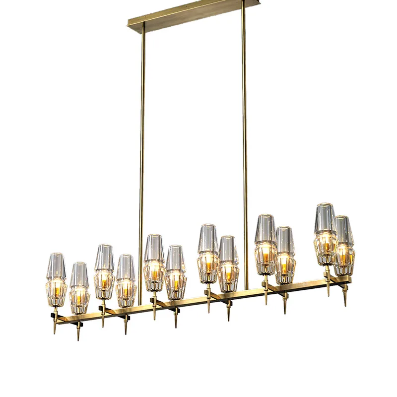 Американский светодиодный подвесной светильник RH E27 люстра из золотистого