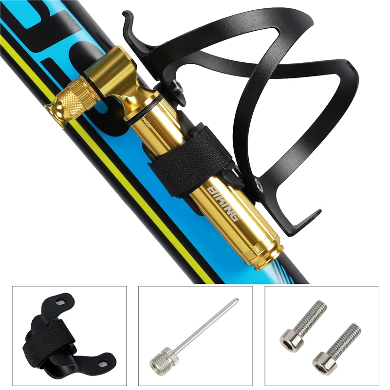 

WEST BIKING 160Psi High Pressure Cycling Hand Pump Tire Inflator Bike Accessories Aluminum Alloy Portable Mini Bicycle Air Pump
