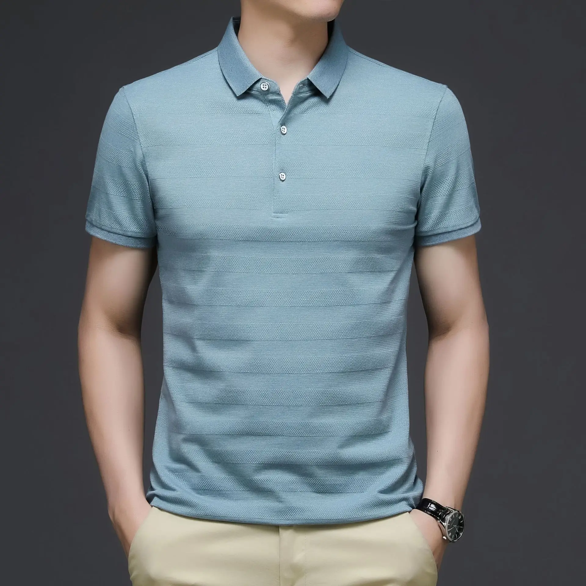 

Summer men's clothing, men's POLO shirts, business casual POLO shirts, short-sleeved plus size POLO shirts