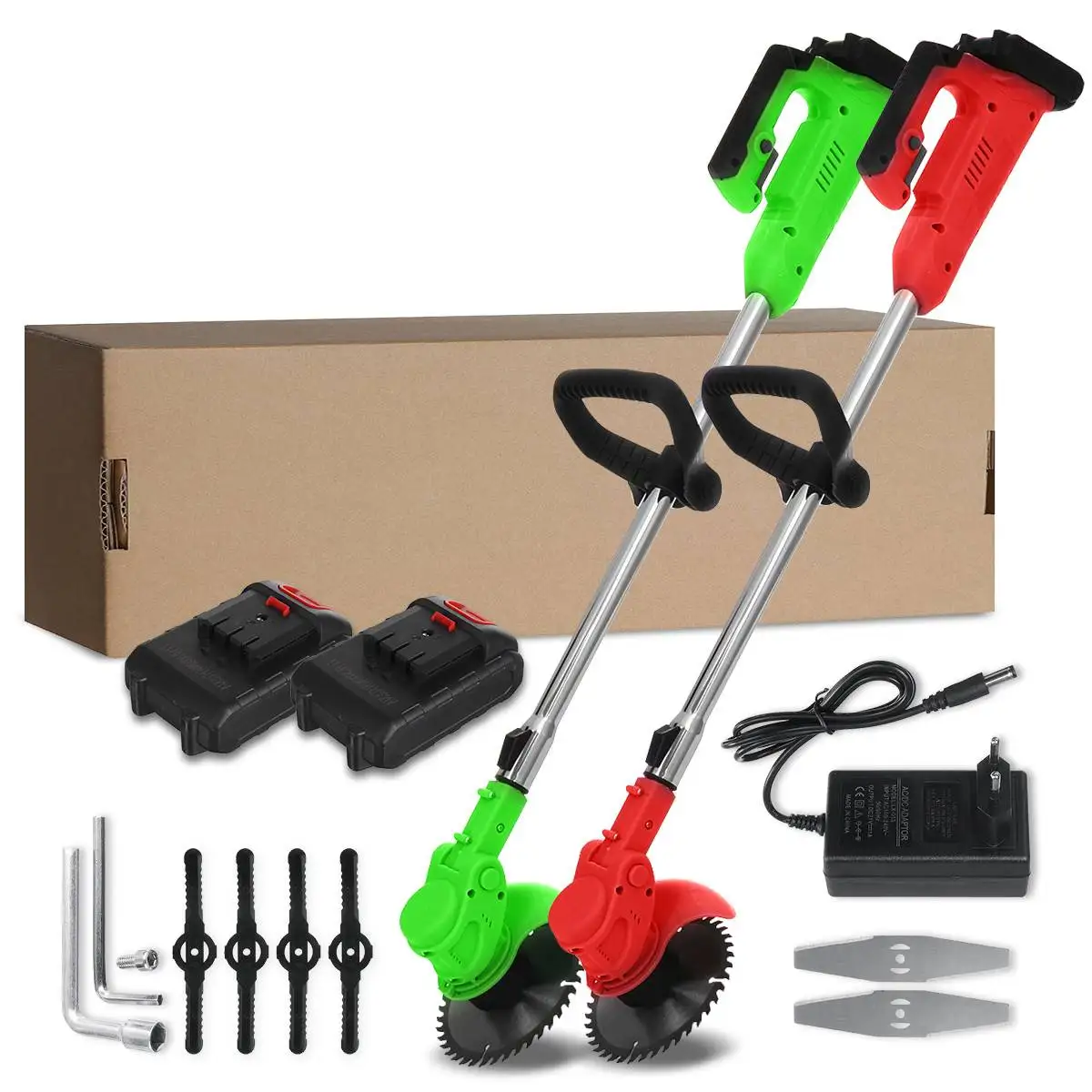 Электрическая газонокосилка Беспроводная 2000 Вт регулируемая длина домашний