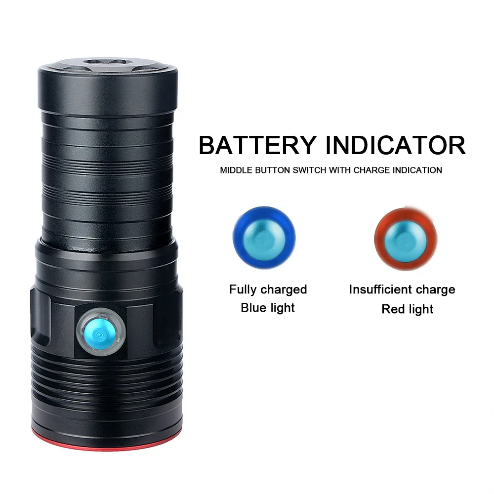 5 * XM L2 100 м подводный самый мощный профессиональный Дайвинг светодиодная вспышка