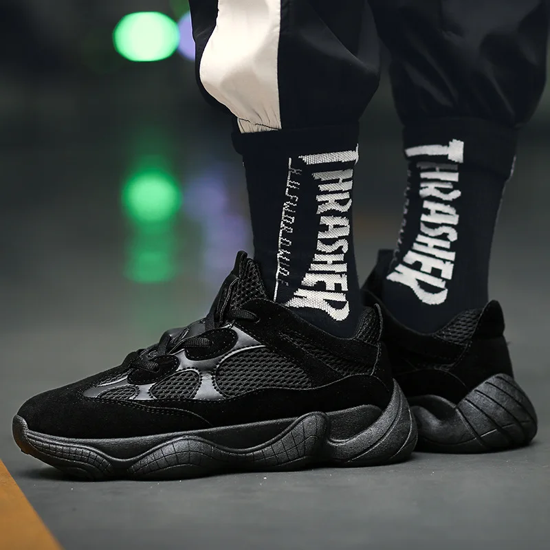 Кроссовки мужские на платформе массивная Вулканизированная толстая подошва