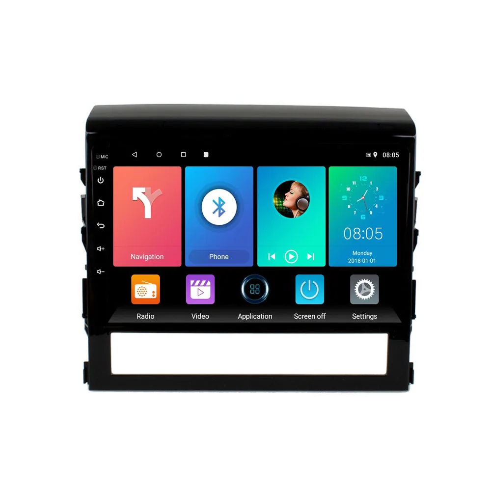 Easteregg для Toyota Land Cruiser 2016 2019 Автомобильная Мультимедийная система Android 2 DIN