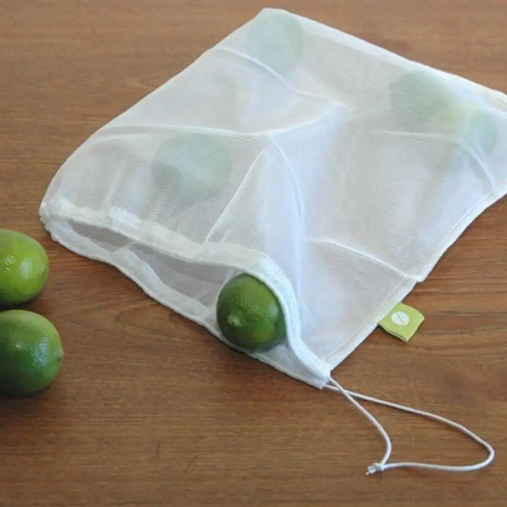 Многоразовая эко сумка для фруктов овощей супермаркет сумки шоппинга белый