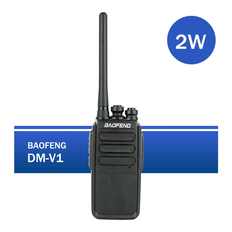 DM-V1 Baofeng DMR 1024CH UHF 400-470MHz VOX SCAN Scrambler CTCSS/DCS Walkie Talkie Radio