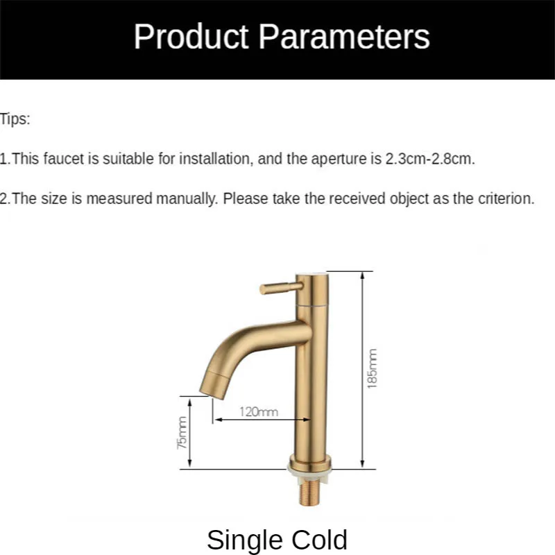 Матовая Золотая насадка для раковины в ванную комнату с одним отверстием и