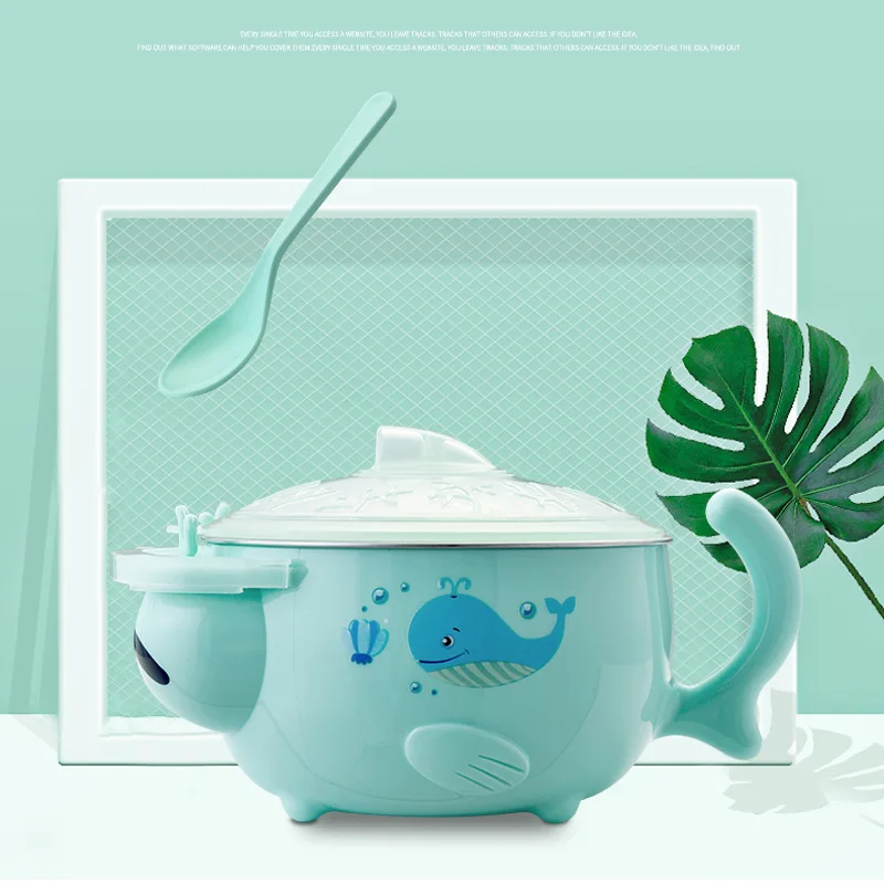 

Детская чаша, сохраняющая тепло, столовая посуда, ложка, водонепроницаемая чаша на присоске, детская посуда, набор силиконовых тарелок, посу...