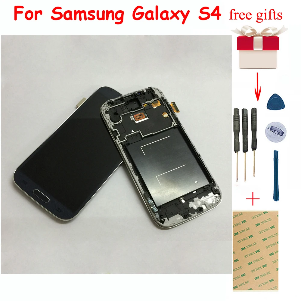Для Samsung Galaxy S4 gt i9500 i9505 i337 сенсорный экран дигитайзер стеклянный датчик + ЖК