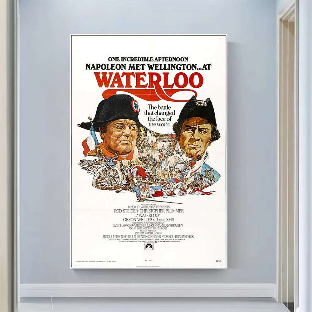 

V2219 Waterloo Vintage Classic Movie Wall Silk Cloth HD Poster Art Home Decoration Gift