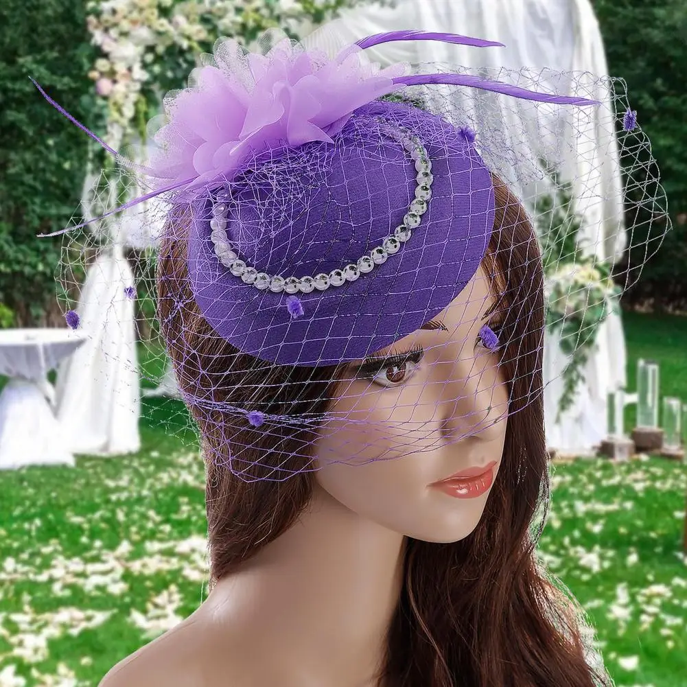 Для торжественного случая шляпа для женщин девочек Коктейльные Чай вечерние