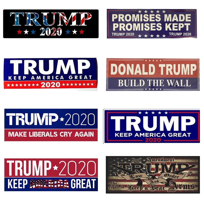 10 шт. Дональд Трамп для President 2020 бампер автомобиля стикер держать сделать Америку
