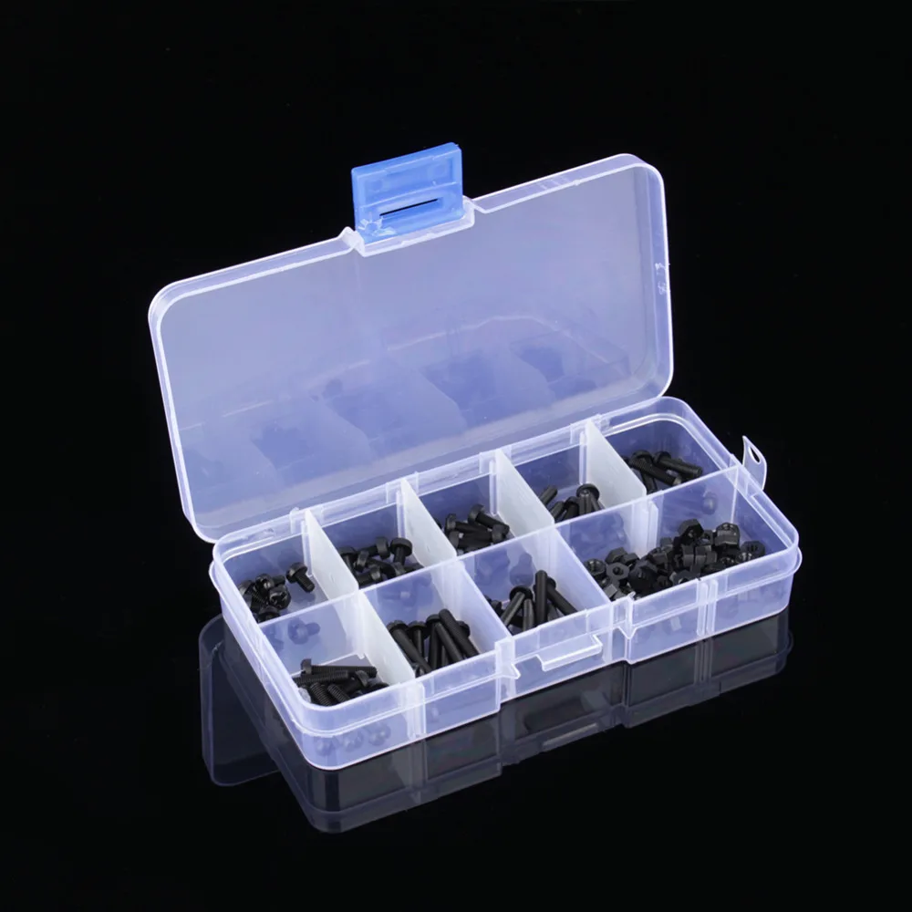 

160 шт. M3 * 5/6/8/10/12/15/18/20 мм противостояние нейлон Винты ручек болтов гаек винтов кабельные наконечники в наборе для Кепки Специальное крепление...