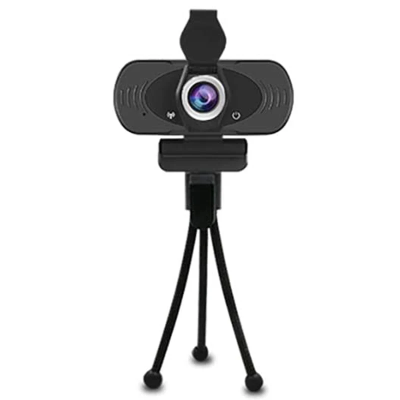 

USB веб-камера 1080P Full HD со встроенным микрофоном и крышкой для конфиденциальности и штативом