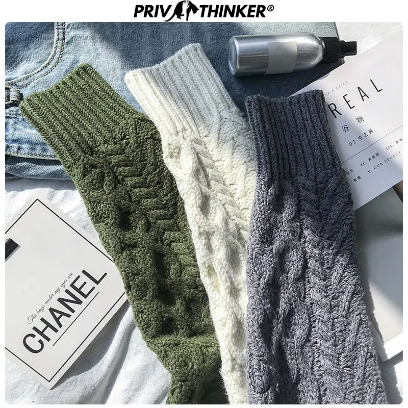 Privathinker Модный женский свитер с круглым вырезом Осень-зима теплый вязаный 2020