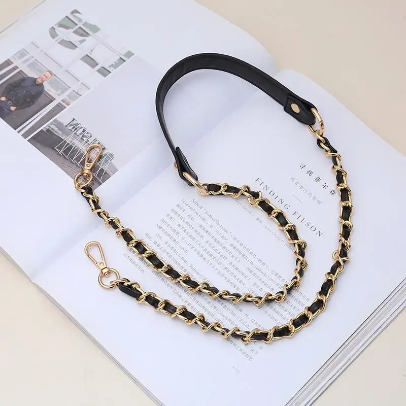 

90cm/100cm/110cm/120cm New Women's Diagonal Span Bag Metal Chain Bag Accessories One-Shoulder Joker Bag Accessories