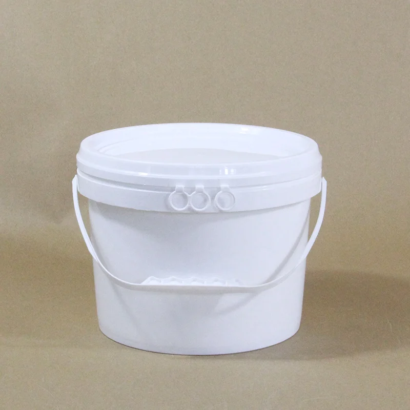 6 литровый круглый пластиковый ведро с ручкой и крышкой пищевой контейнер для