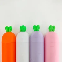 1pcs carrot shaped portable travel creative water cup gargle cup toothbrush holder toothpaste storage box plastic lovely