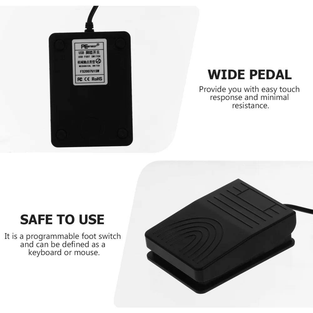 

Single Foot Pedal Switch Customized Computer Keyboard Game Action HID