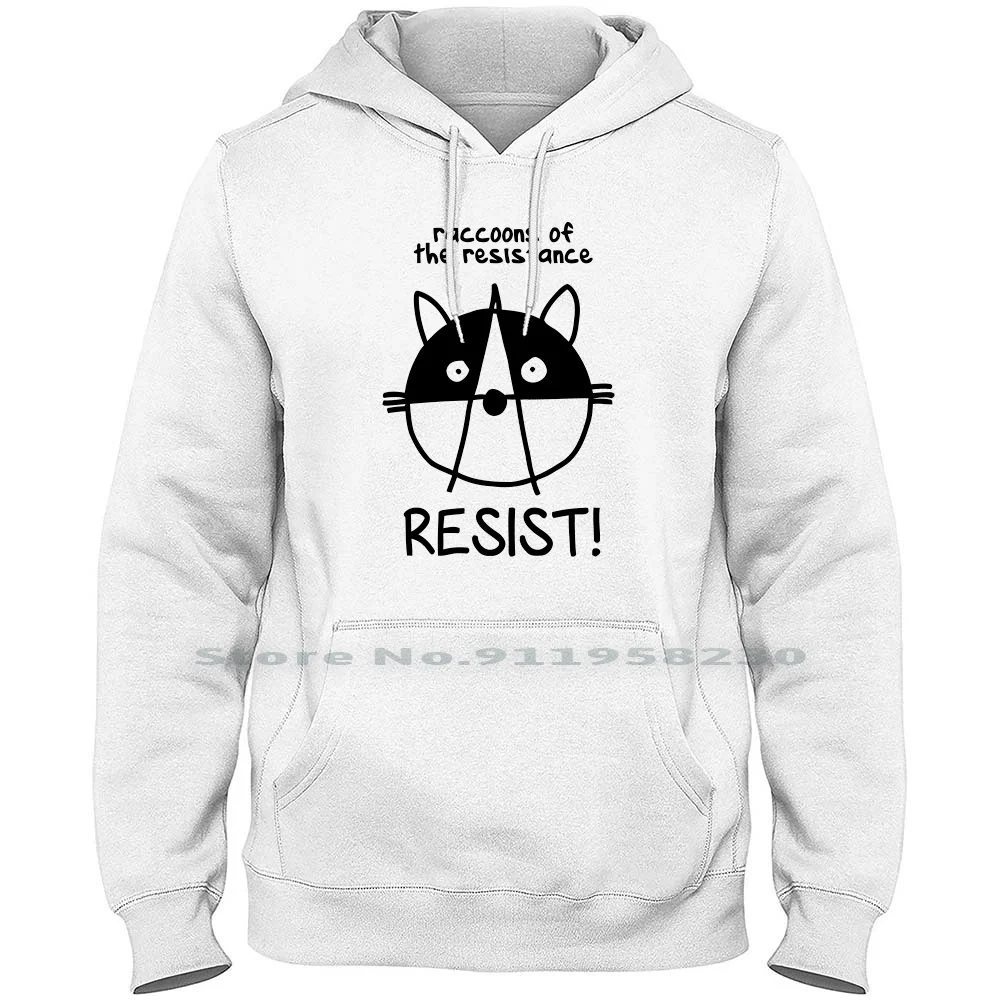 

Join The Raccoons Of The Resistance! Resist Hoodie Sweater Cotton Resistance Raccoon Fashion Stance Models Join Geek Tan St Ra