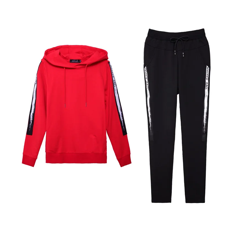 Женская Повседневная Спортивная одежда большого размера толстовки с длинными